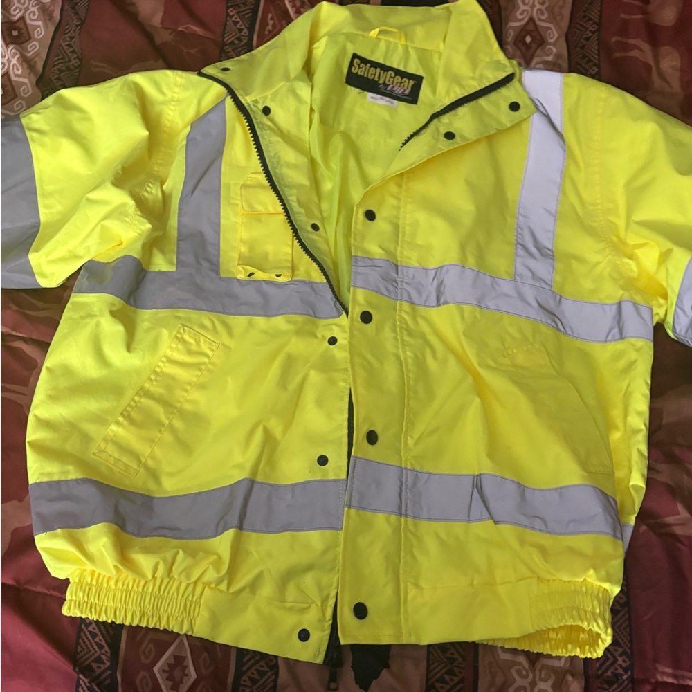 High-Visibility Yellow Safety Jacket